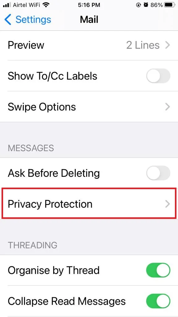 Enable Mail Privacy Protection2