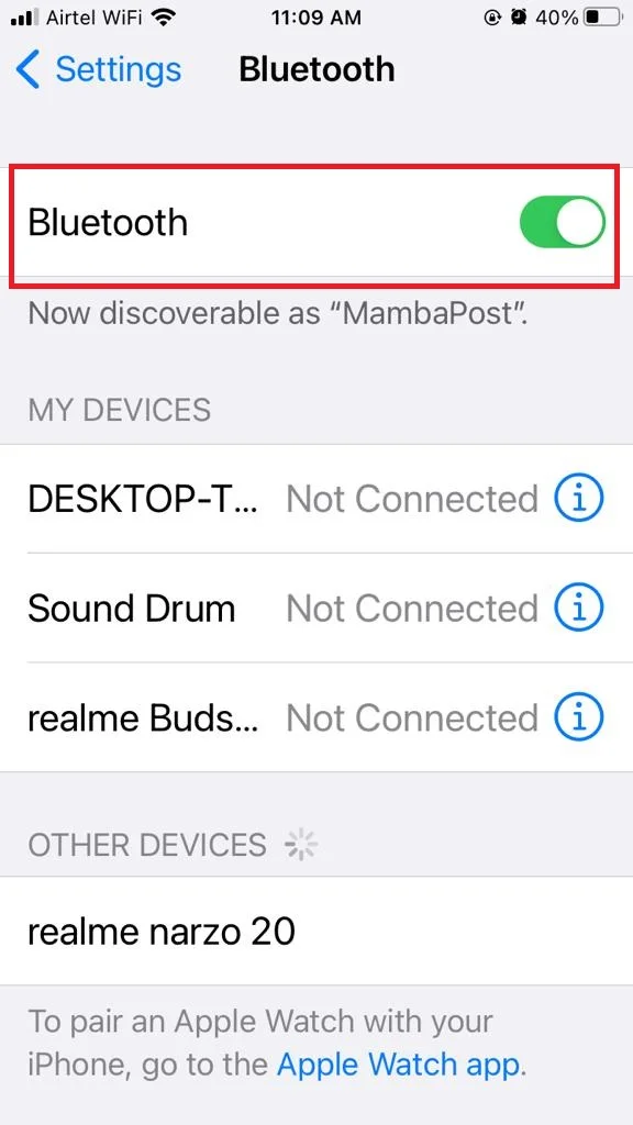  Disable Bluetooth3