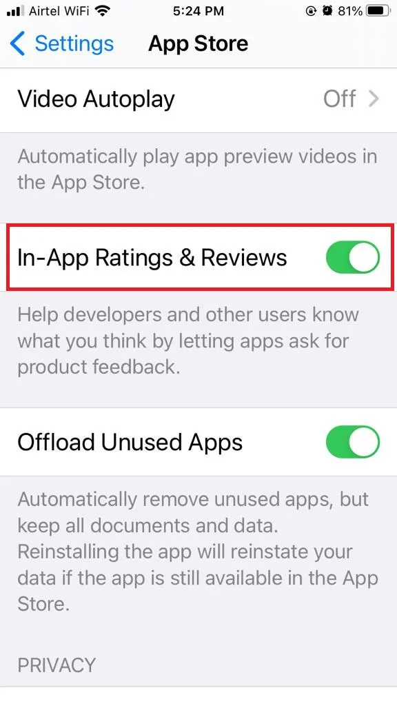 Enable Ratings & Review1