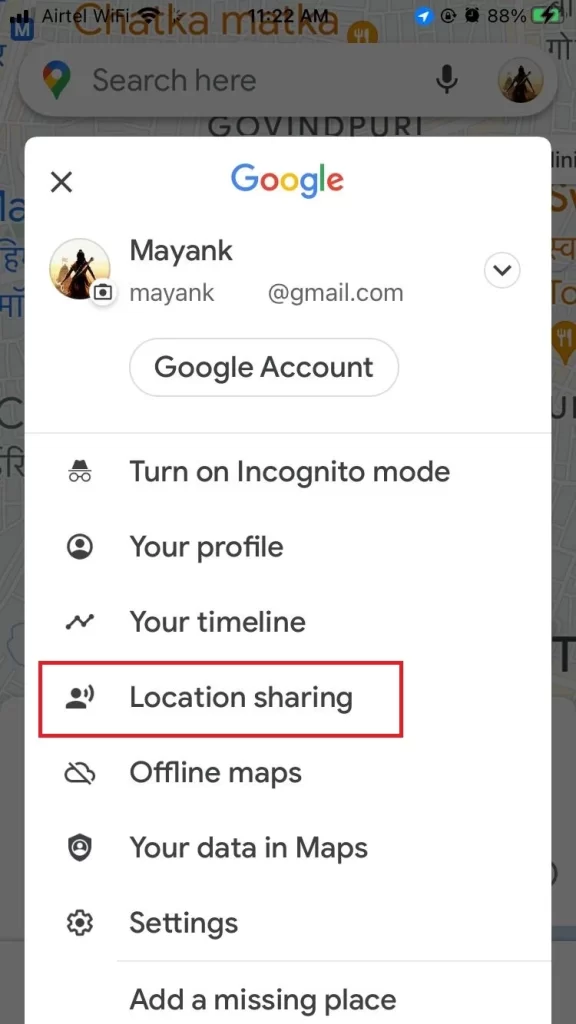 Share Location on iPhone3