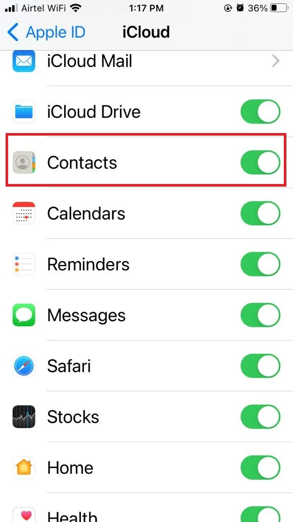All Contacts Disappeared on iPhone9