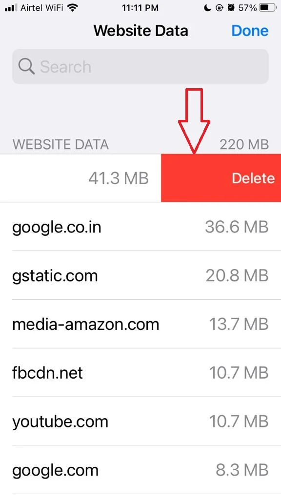 Delete Website Data2