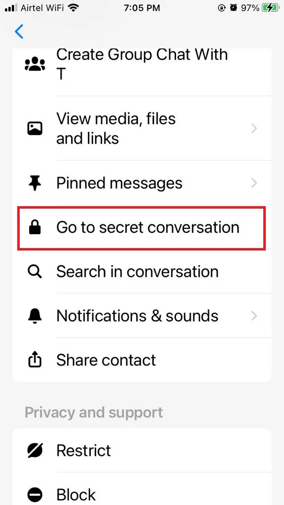 See Secret Chat Conversations11