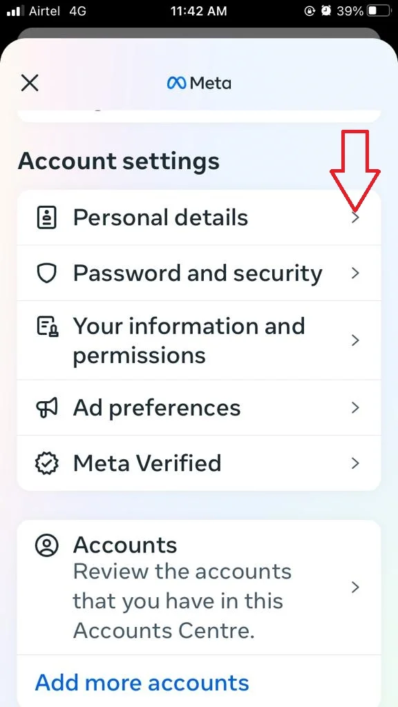Reset or Change Instagram Password on iPhone4