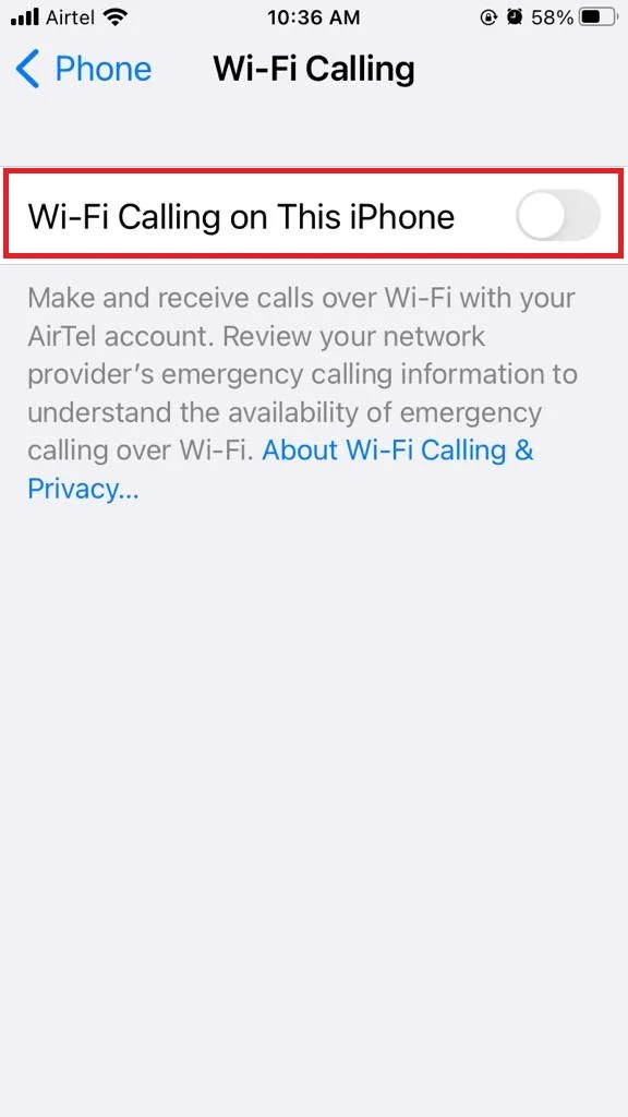 Enable Wi-Fi Calling on Your iPhone4