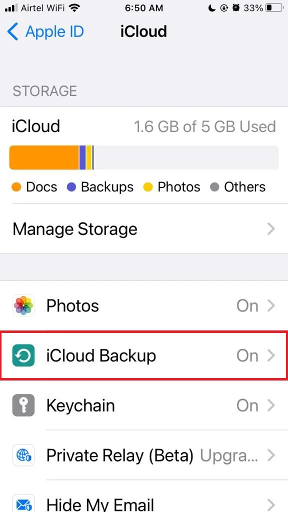 Erase All Content And Settings Delete-Create Backup8