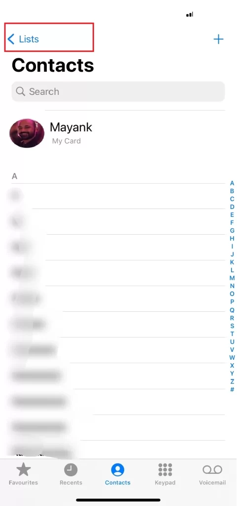 Select All Contacts2
