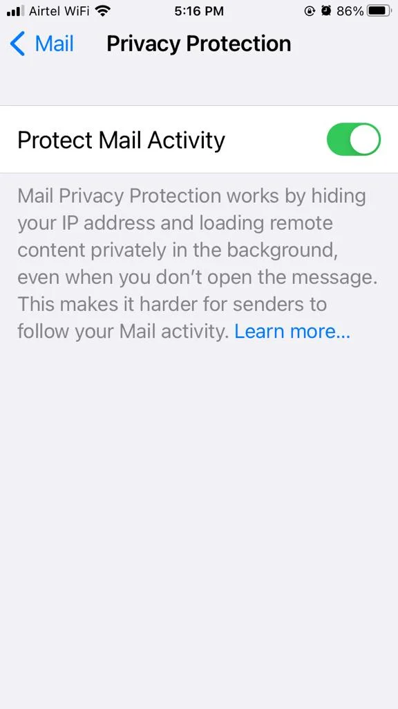 Enable Mail Privacy Protection4