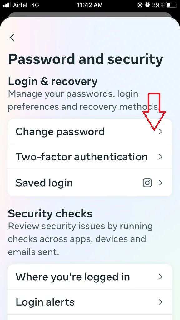 Reset or Change Instagram Password on iPhone5