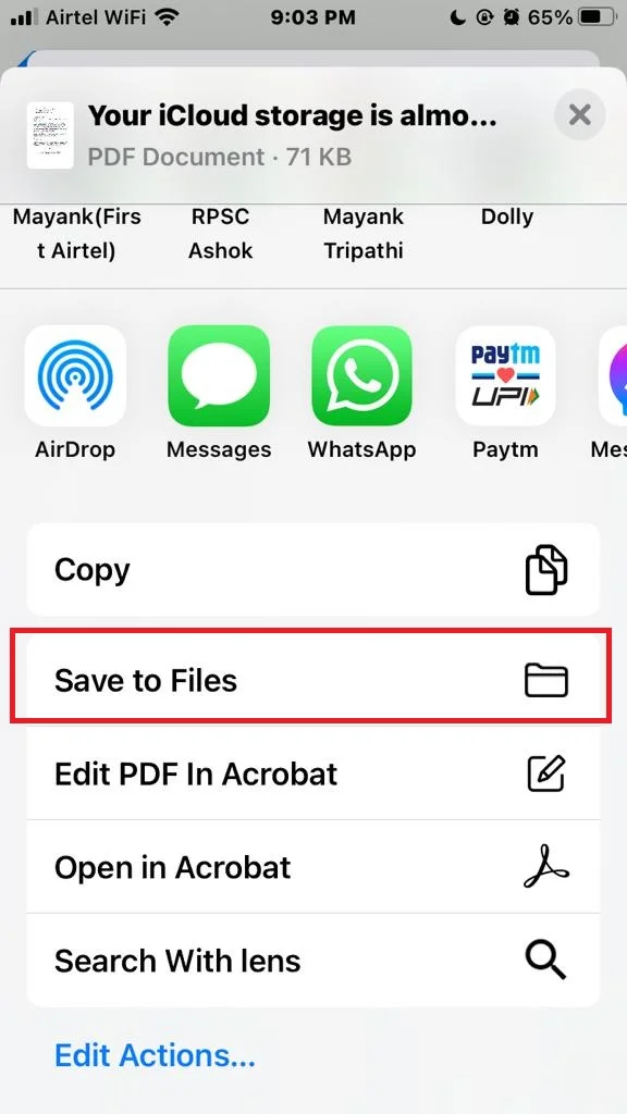 Print PDF Options for Mail2