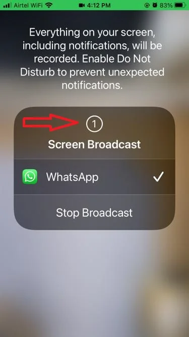 Share Screen on WhatsApp6