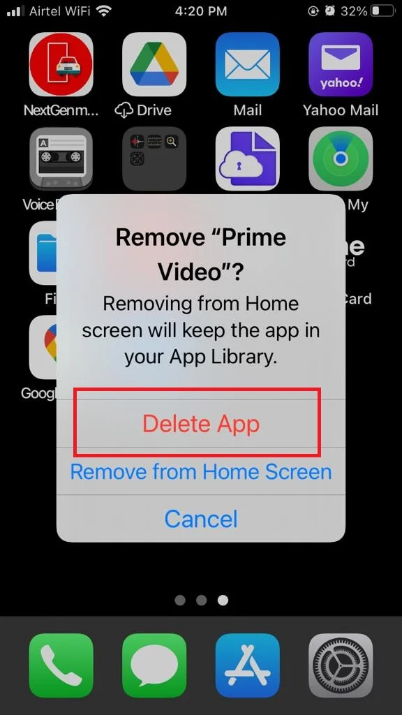 Remove App2