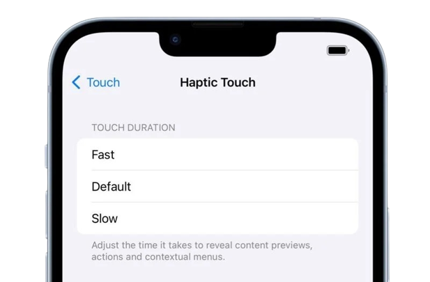 Make Haptic Touch Fast1