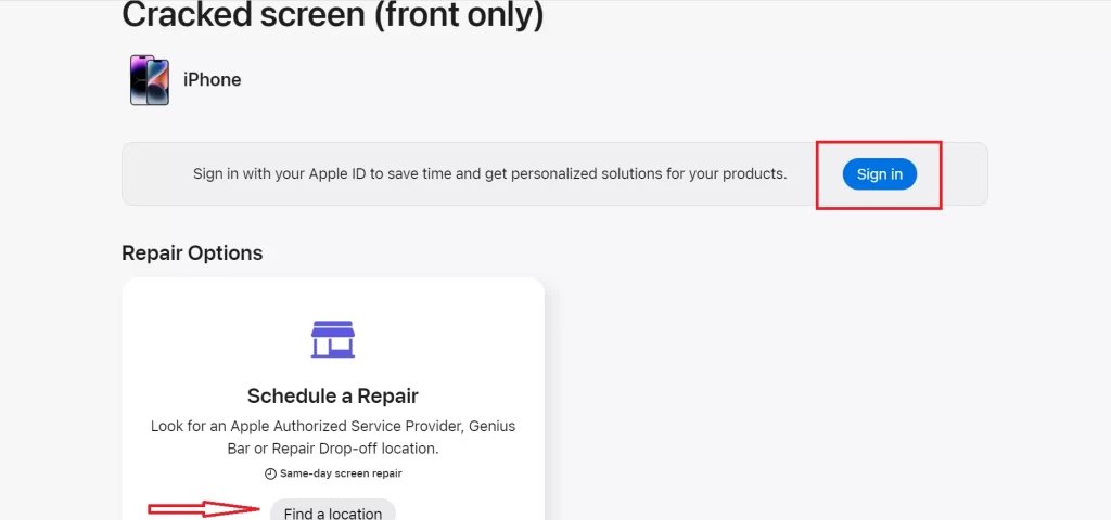 Contact Apple Support7