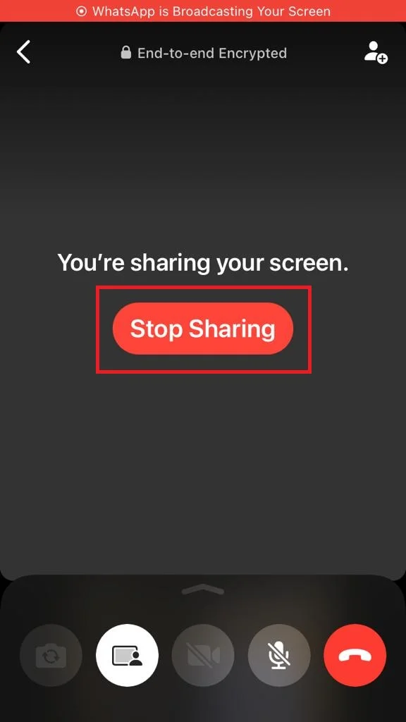 Share Screen on WhatsApp7