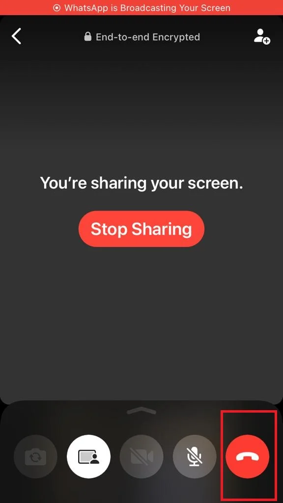 Share Screen on WhatsApp8