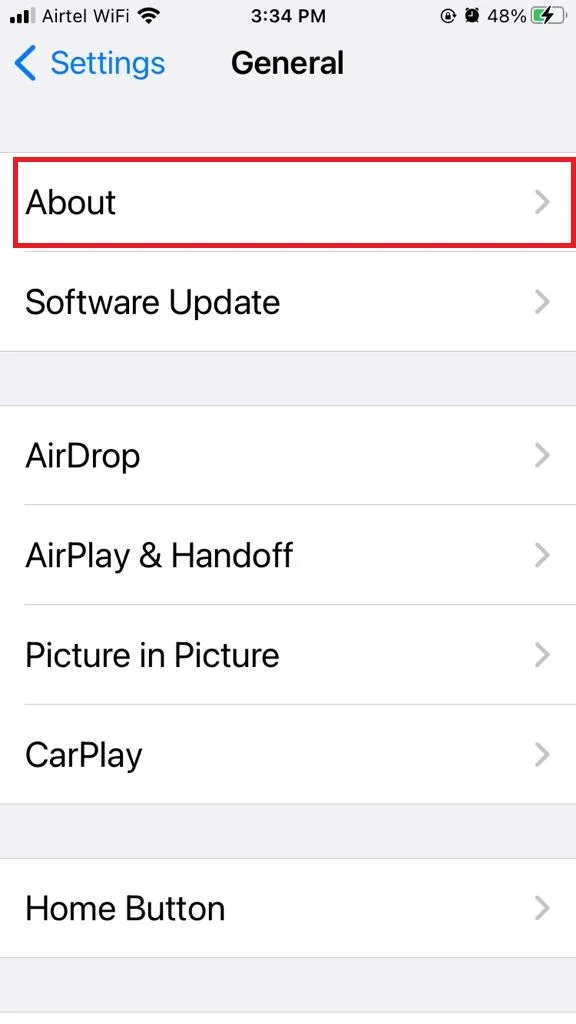 Check and update your carrier settings2