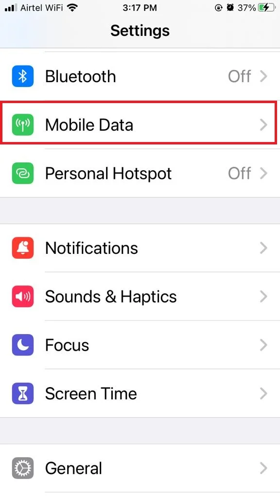 Check and update your carrier settings3