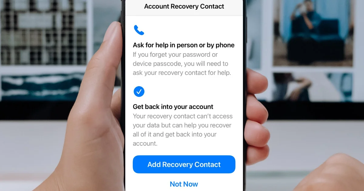 Add a Recovery Contact for Apple ID