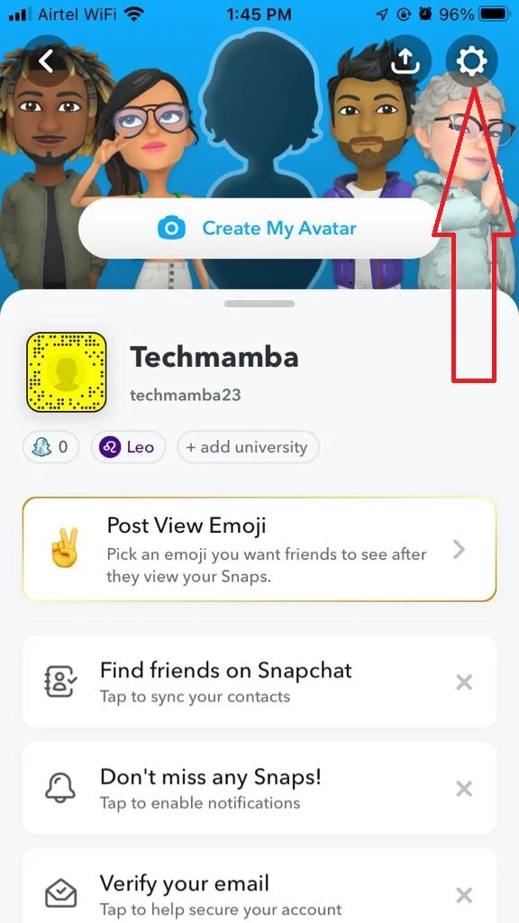 Delete a Snapchat Account3