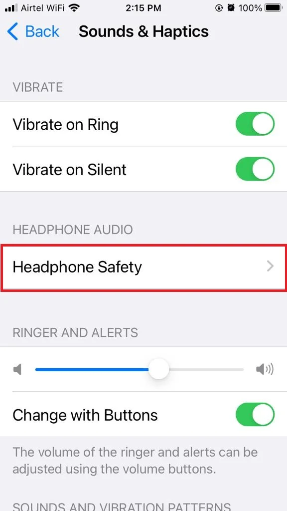 Enable Reduce Loud Sounds2