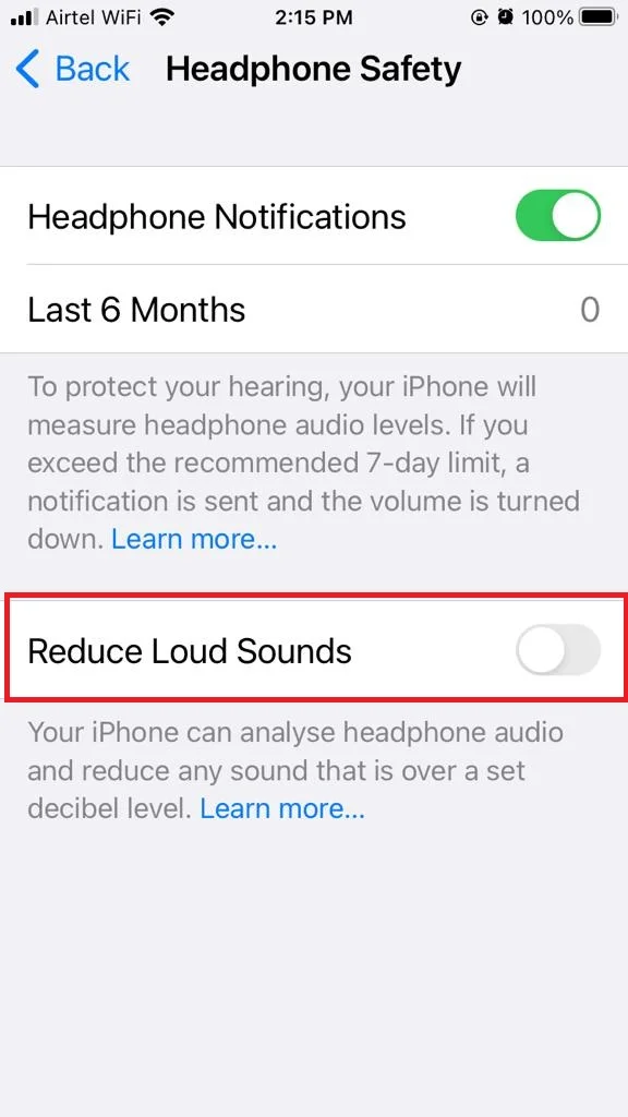 Enable Reduce Loud Sounds3