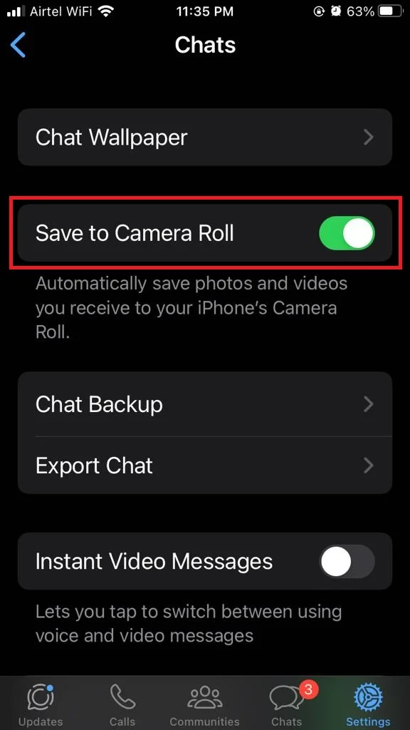Stop WhatsApp from Saving Images1