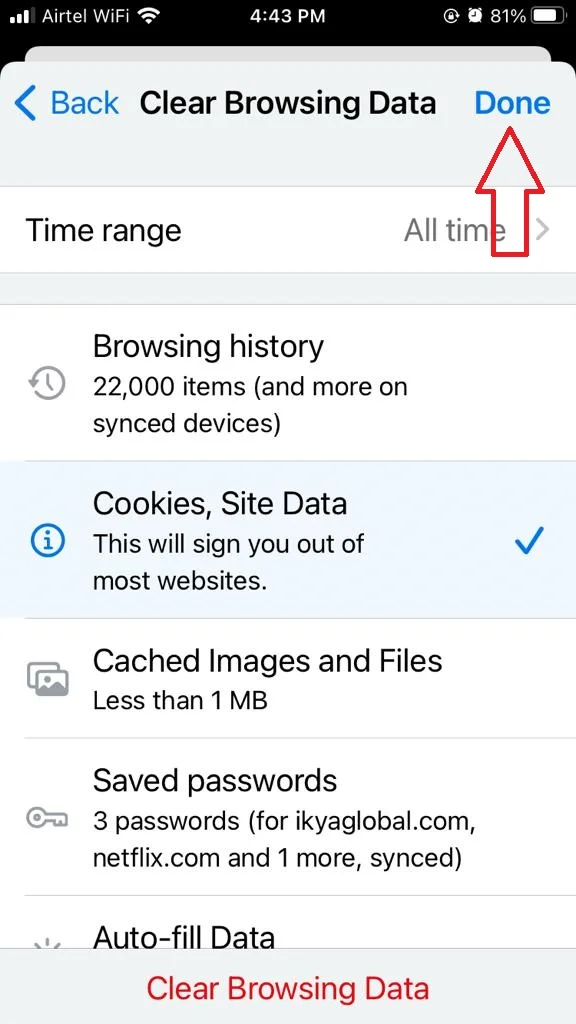 Delete Browser Cookies on Your iPhone9