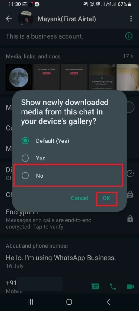 Stop WhatsApp from Downloading Images3