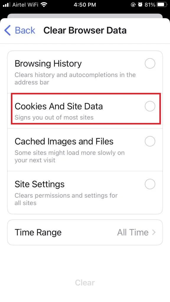 Delete Browser Cookies on Your iPhone14