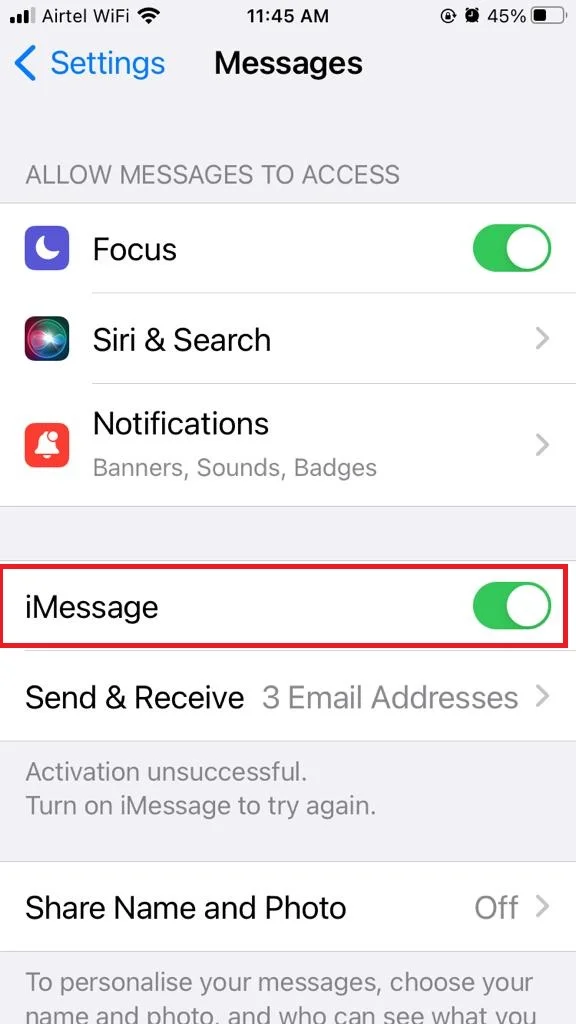 Send SMS Rather than iMessage3