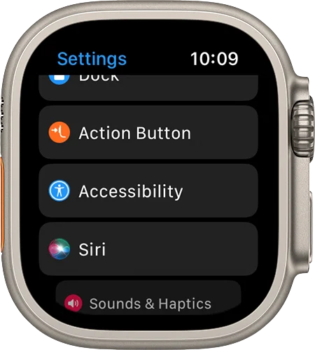 Action Button on the Apple Watch1