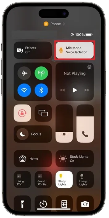 Activate Voice Isolation on iPhone1