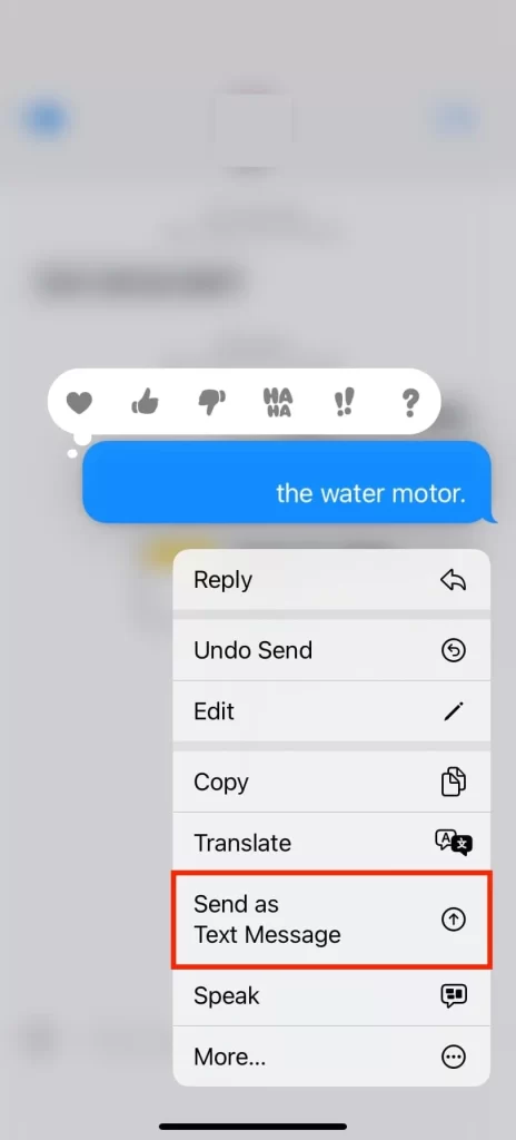 Send SMS Rather than iMessage6