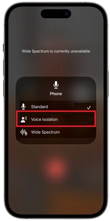 Activate Voice Isolation on iPhone2