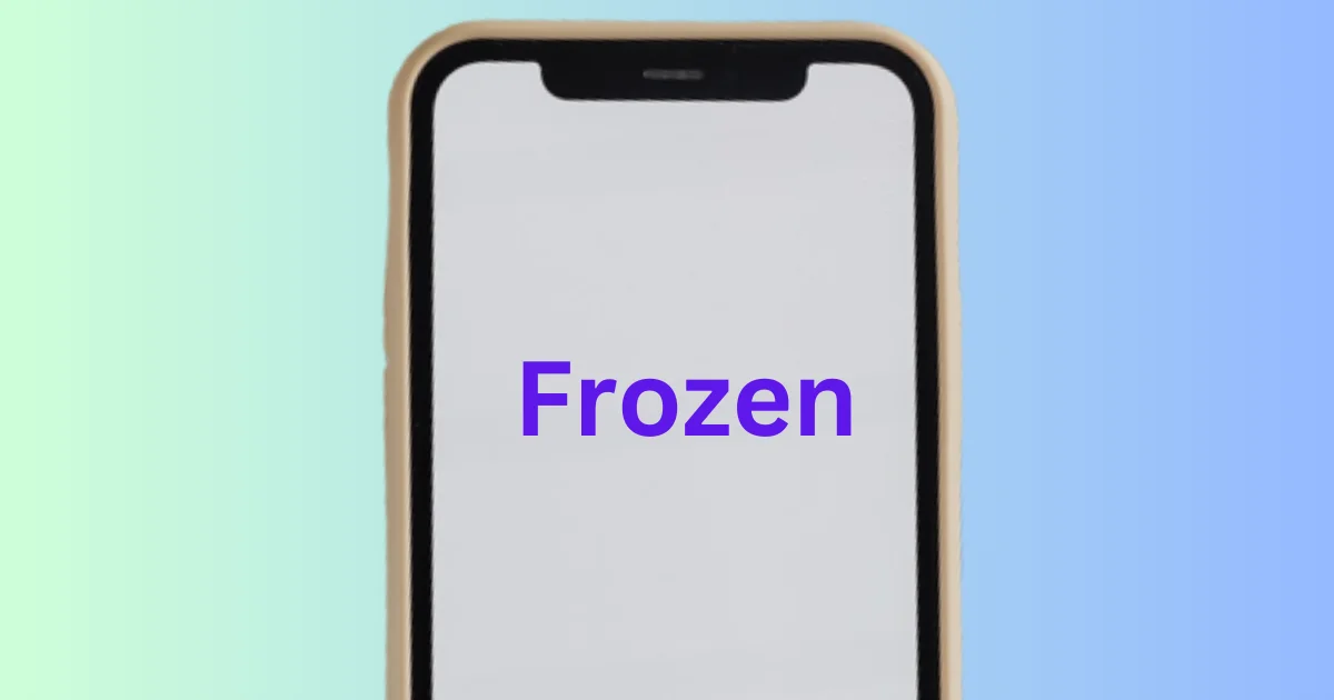 Unfreeze Your iPhone