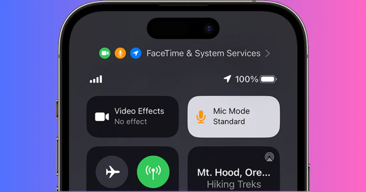 Activate Voice Isolation on iPhone