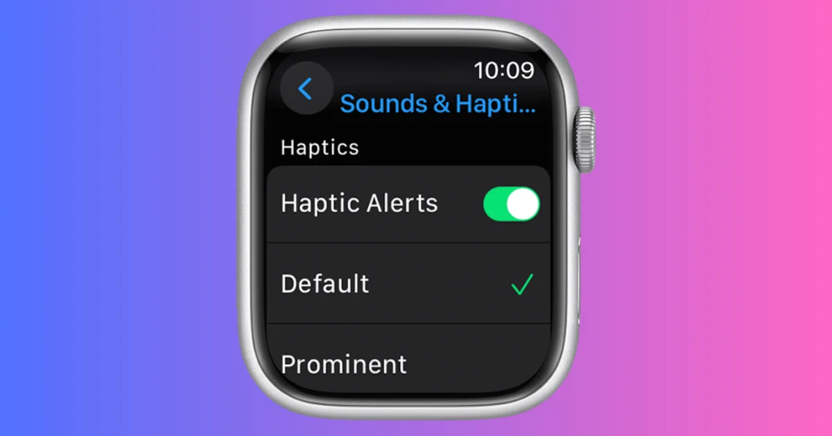 Set Apple Watch to Vibrate