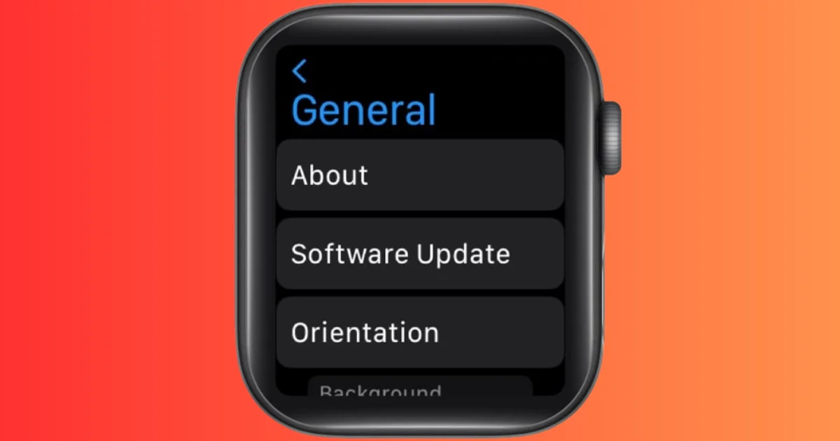 Update the Apple Watch to the watchOS