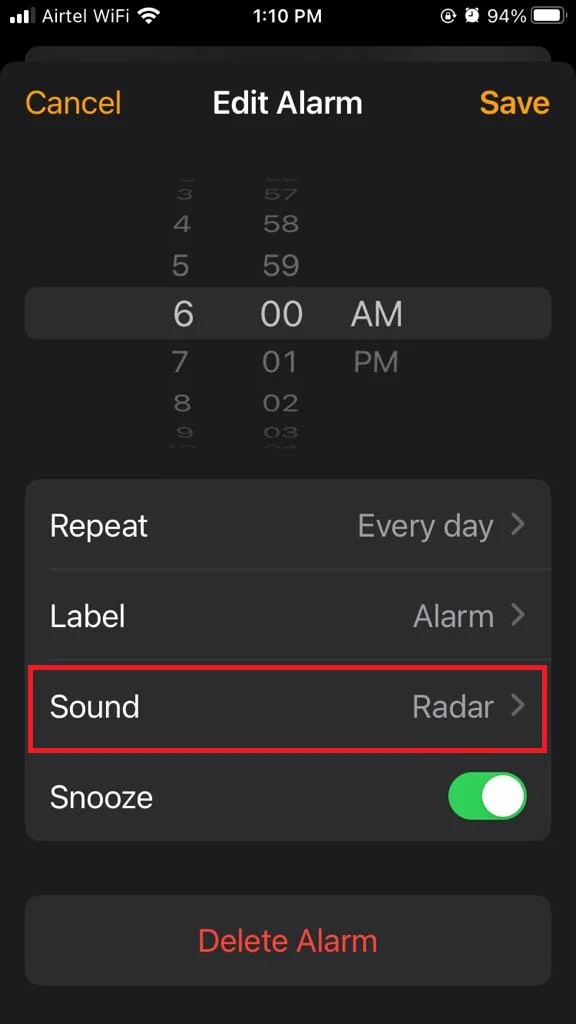 Disable Alarm Clock Vibration4