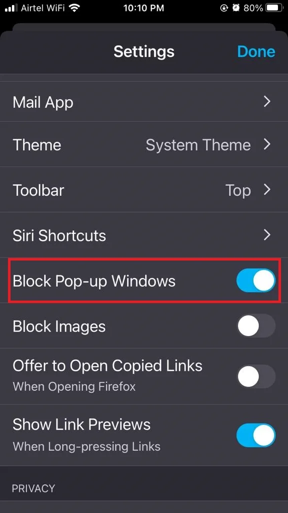 Disable the Pop-Up Blocker on Firefox3