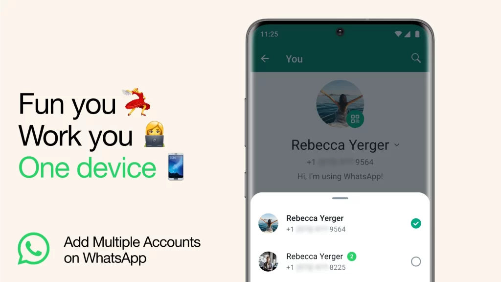 Use Multiple Accounts on the WhatsApp1