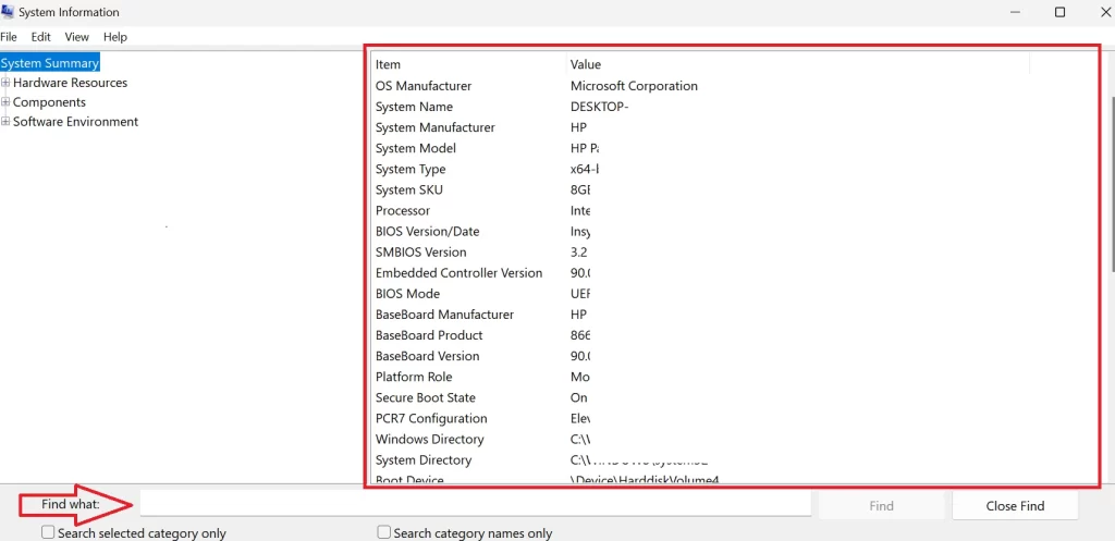 Check Computer Specifications on Windows7