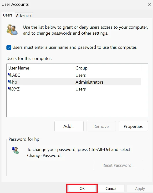 Create Local Account on the Windows15