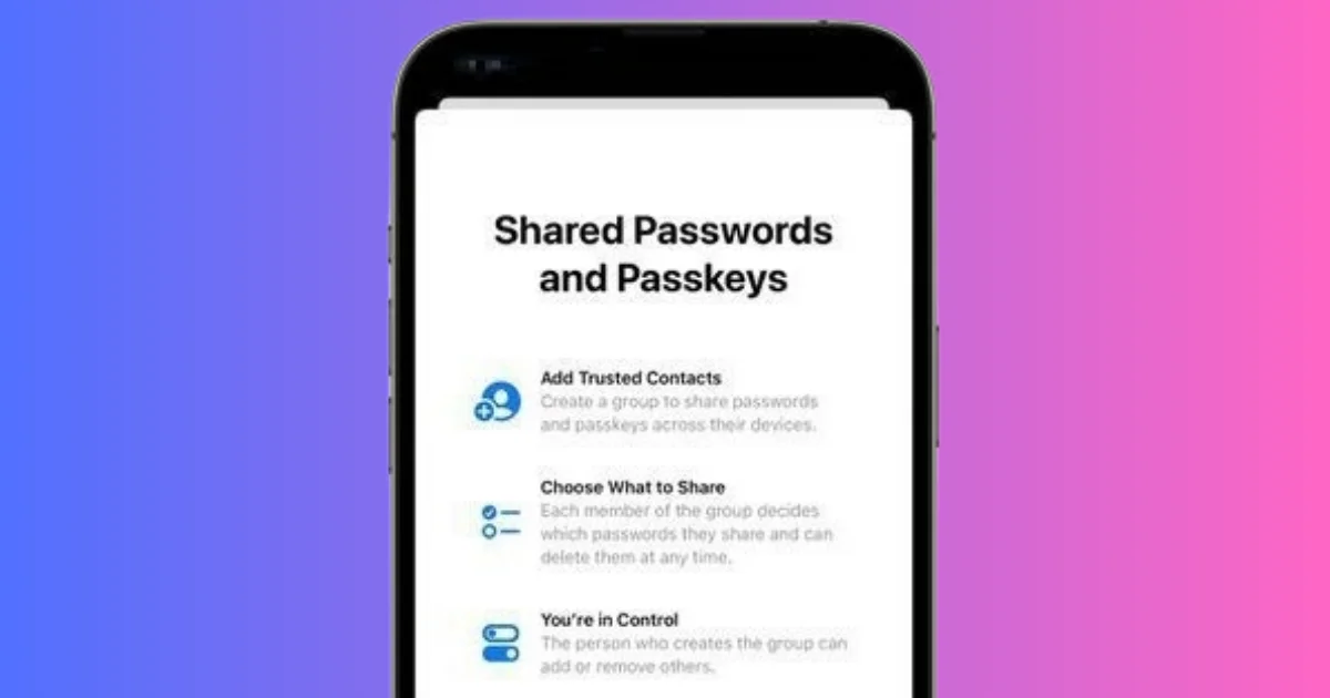 Share Family Passwords in a Group