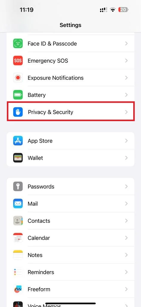 Enable iPhone Analytics Data1