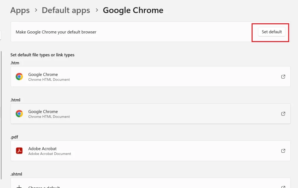 Make Chrome the Default Browser6