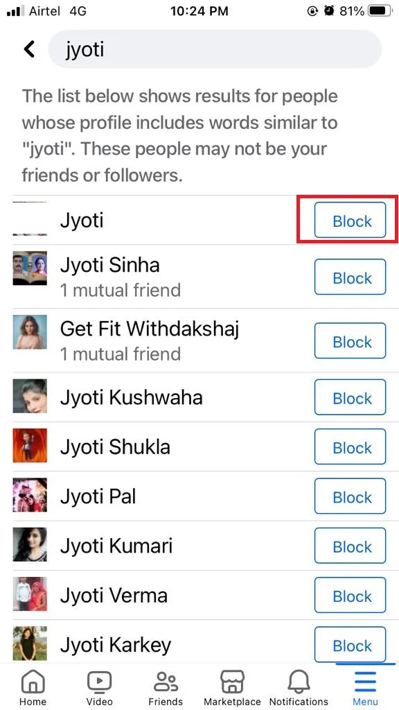 Block Someone on Facebook8