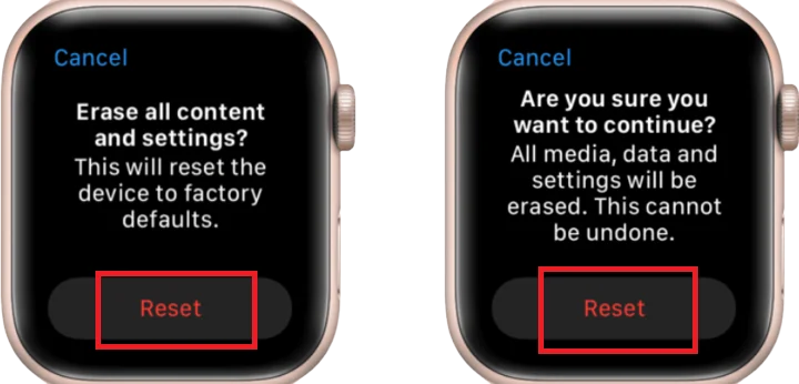 Reset the Apple Watch Passcode2