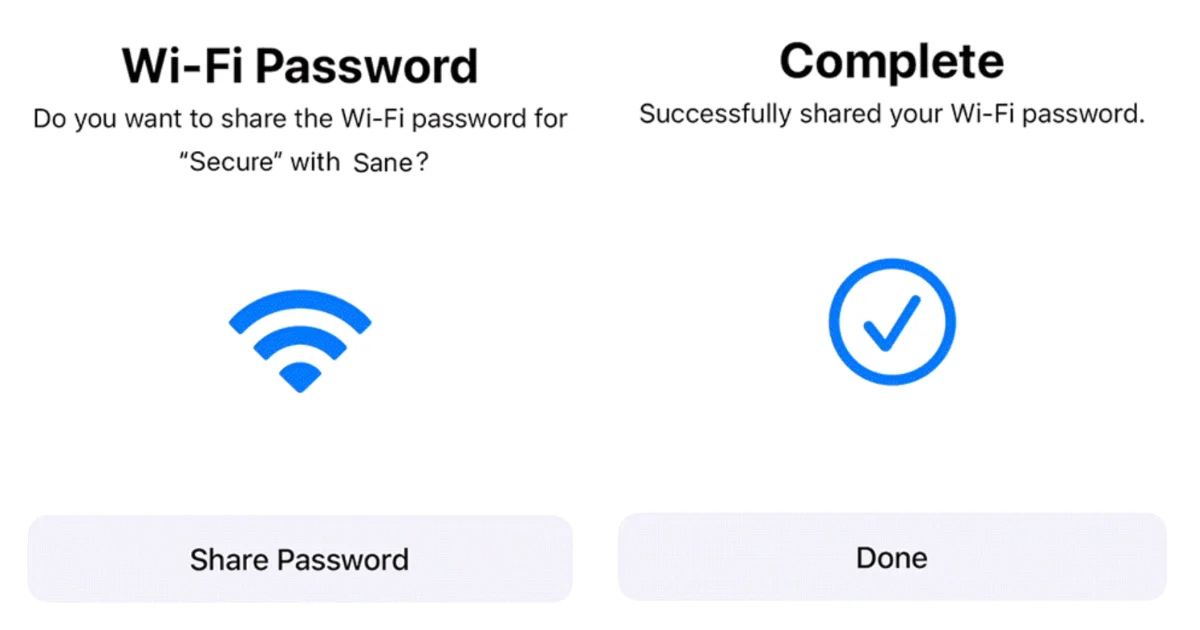 Share Your Wi-Fi Passwords